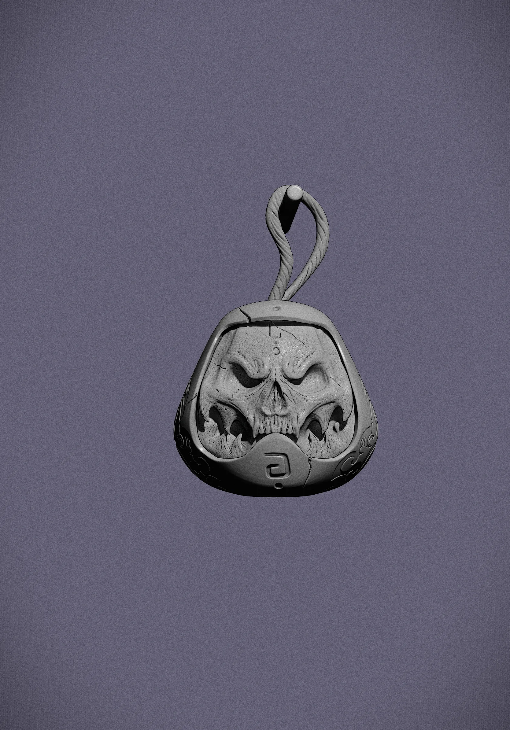 Japanese Daruma Skull
