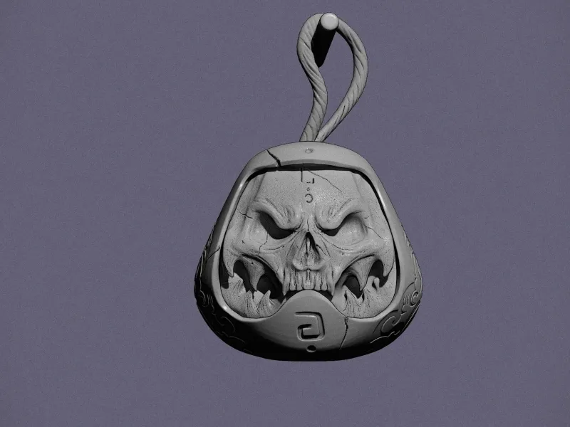 Japanese Daruma Skull