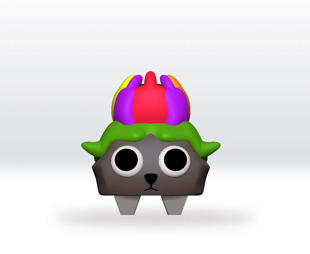 Dandys World Loyal Bud Pebble STL 3D Model Character Fanart