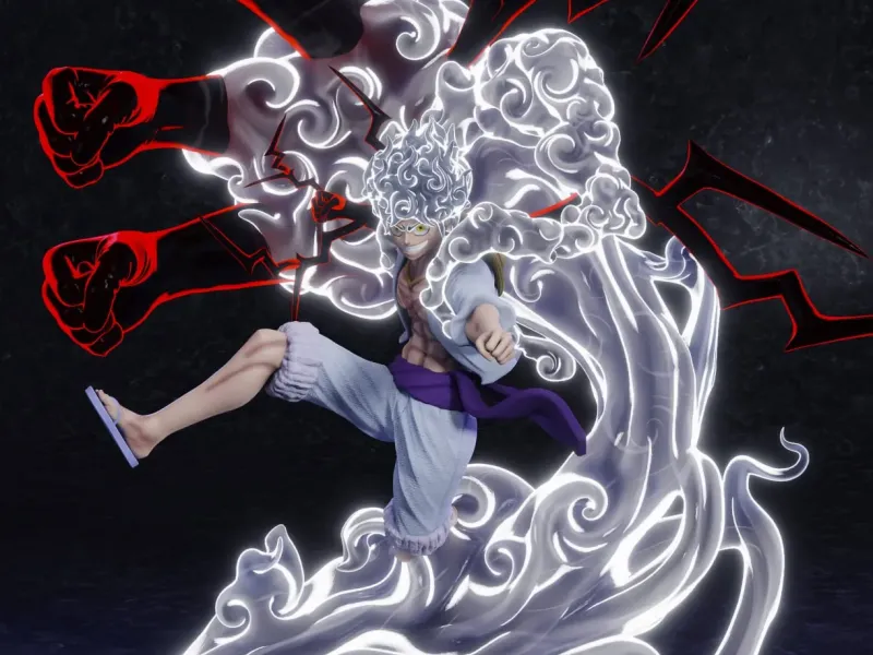 LUFFY GEAR FIVE 5 - MODELO DE IMPRESIÓN 3D DE UNA PIEZA