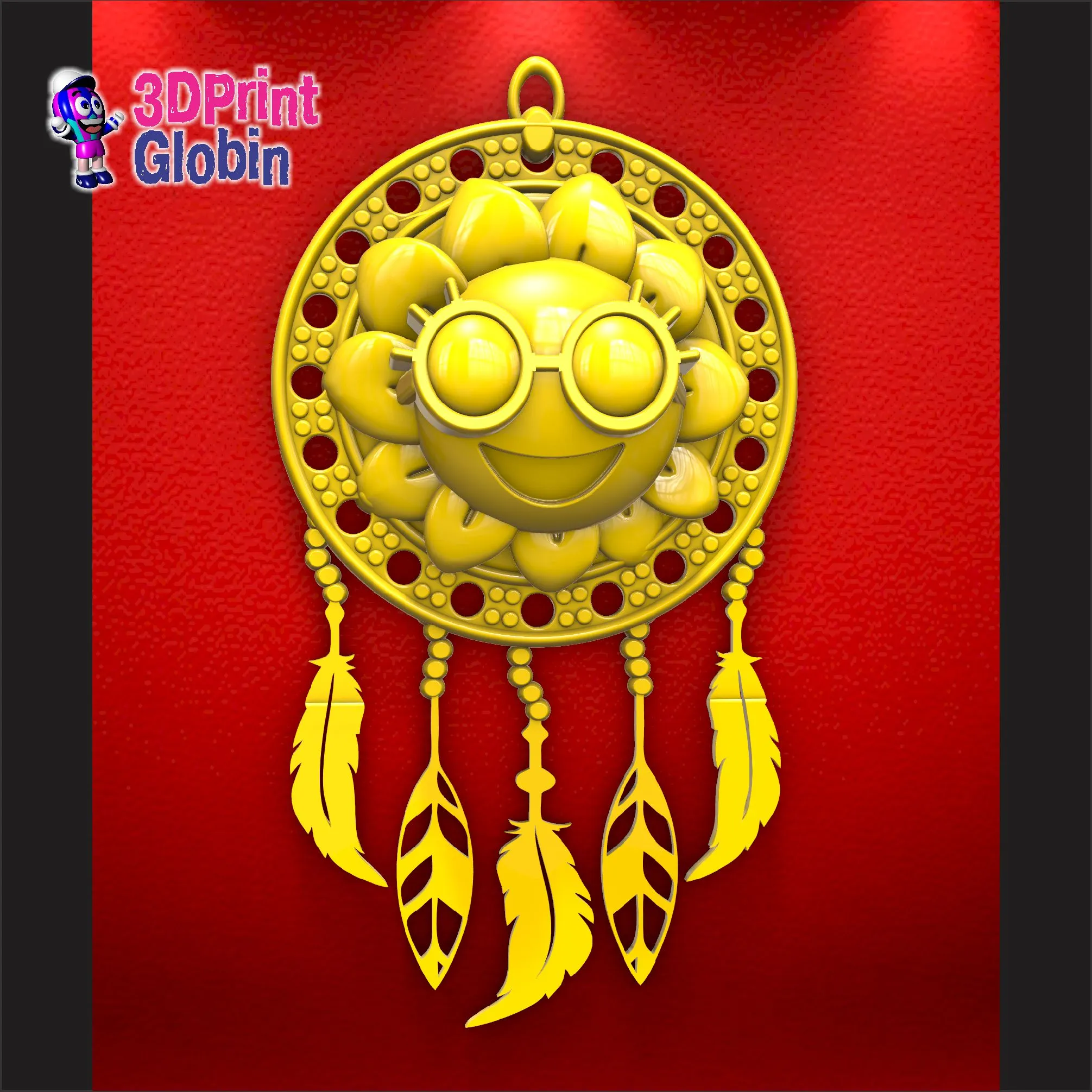 Dream Catcher Girasol Feliz - Atrapasueños