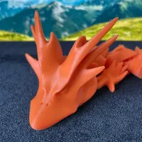 'HORNY DRAGON' - PRINT-IN-PLACE, ARTICULATED DRAGON-3