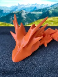'HORNY DRAGON' - PRINT-IN-PLACE, ARTICULATED DRAGON-3