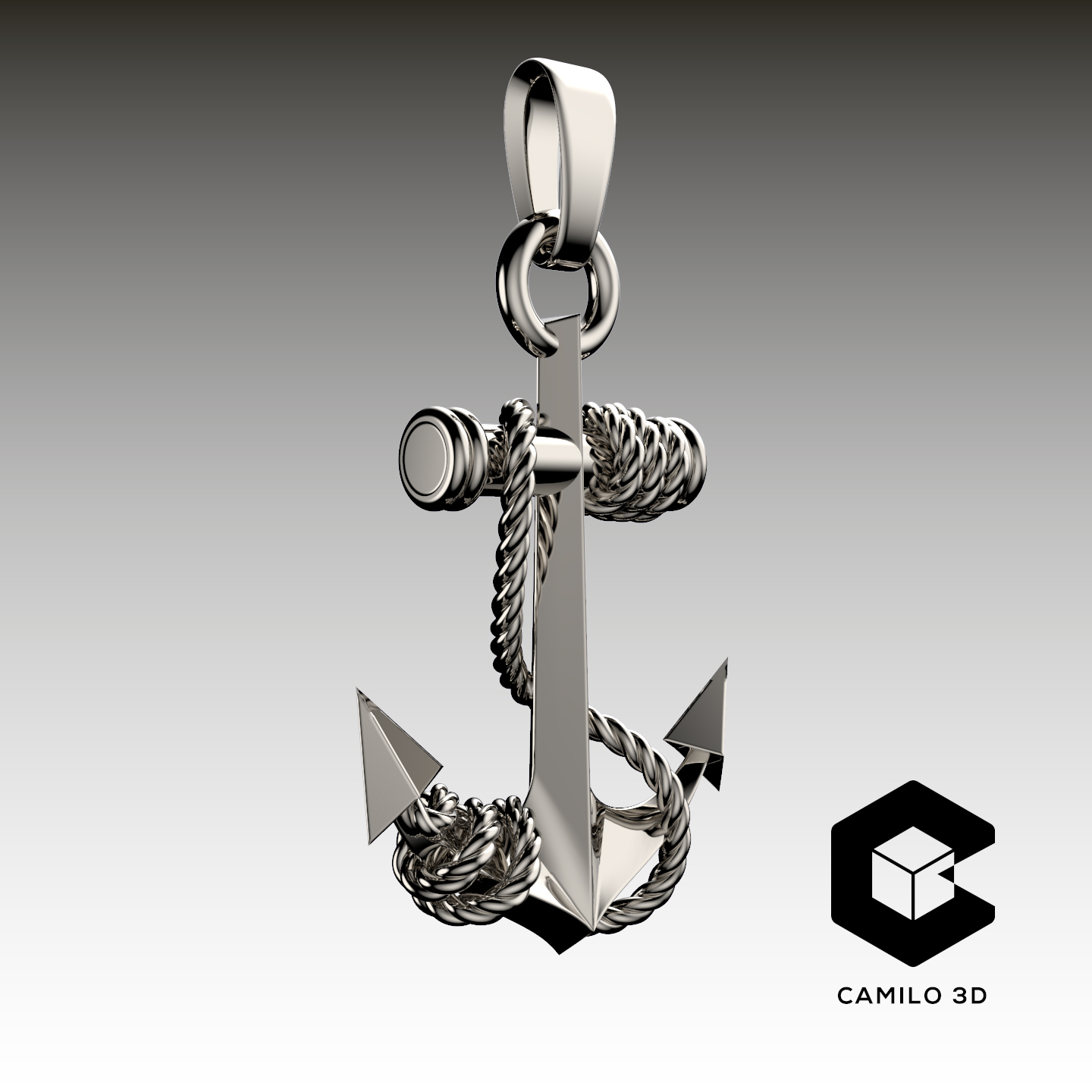 Anchor Pendant 3D models download Creality Cloud