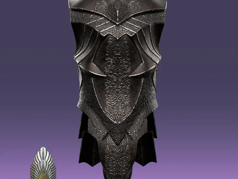 Sauron Pecho Armadura señor de los anillos 3D DESCARGA DIGITAL
