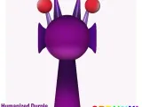 3D Sprunki Incredibox Durple Horror Sprunki STL 3D Character-3