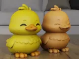 Cute Duckling 3D Print Model STL-7