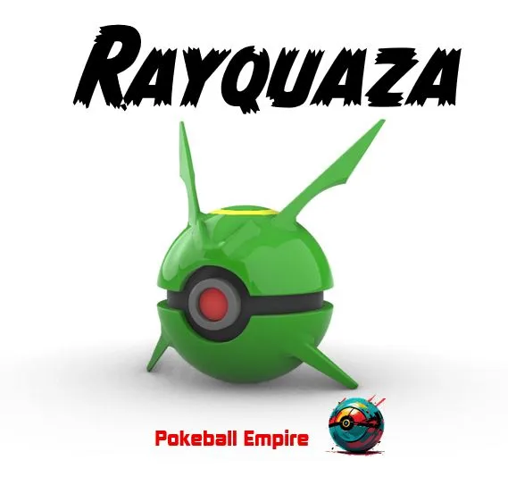 Dolls & Accessories STL Download - Pokeball 384 Rayquazaby Pokeball Empire