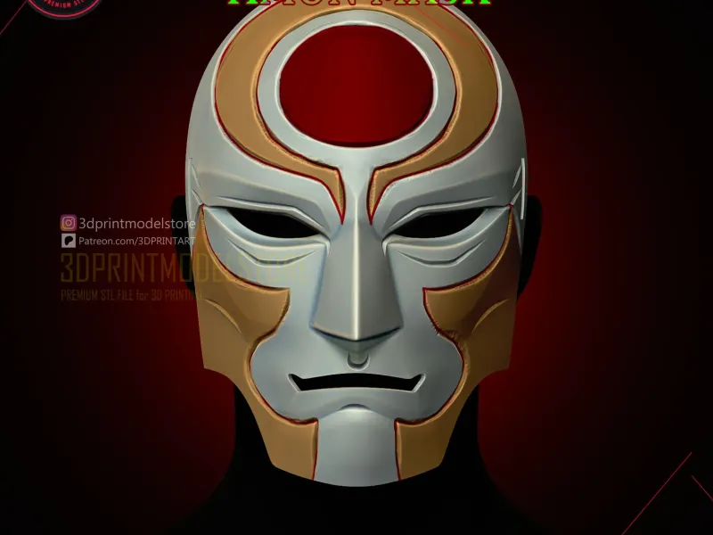 Amon Mask - Avatar Legend of Korra - Premium STL for Cosplay
