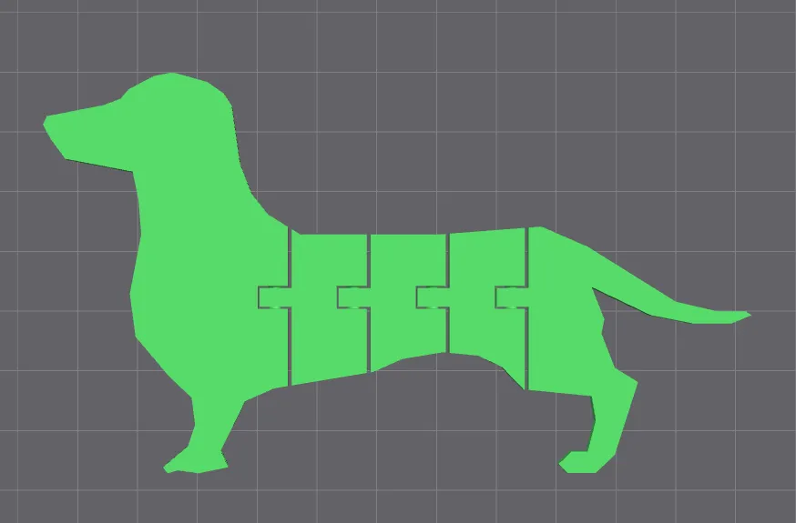 Articulated Dachshund Model