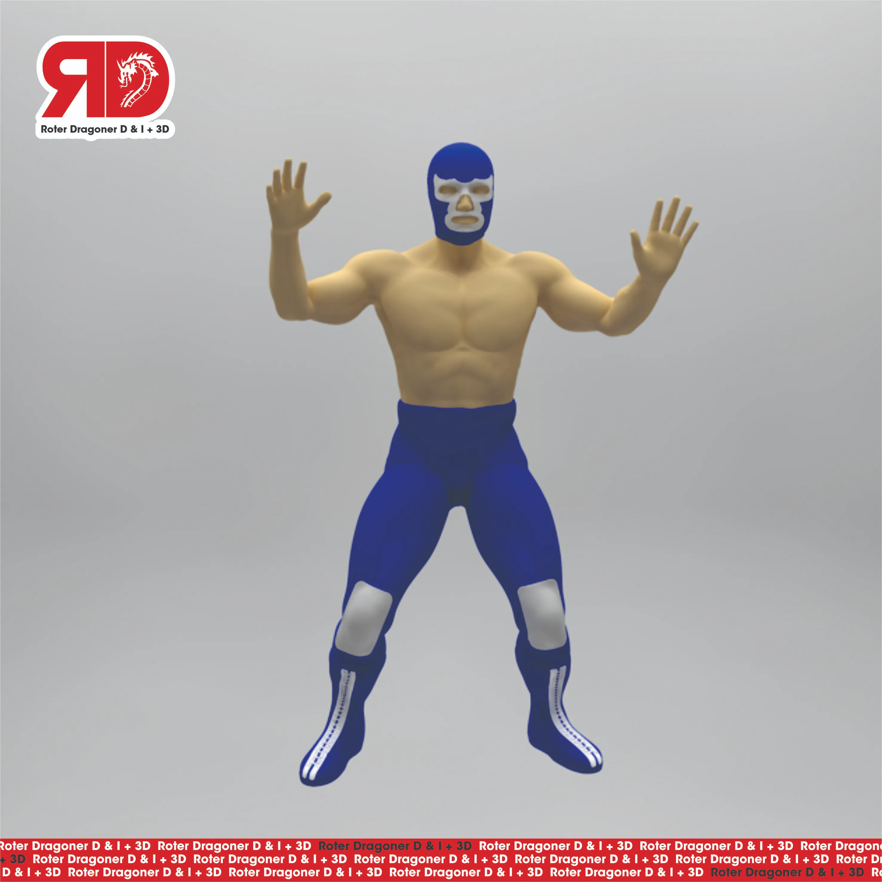 Luchador Mexicano Blue Demon
