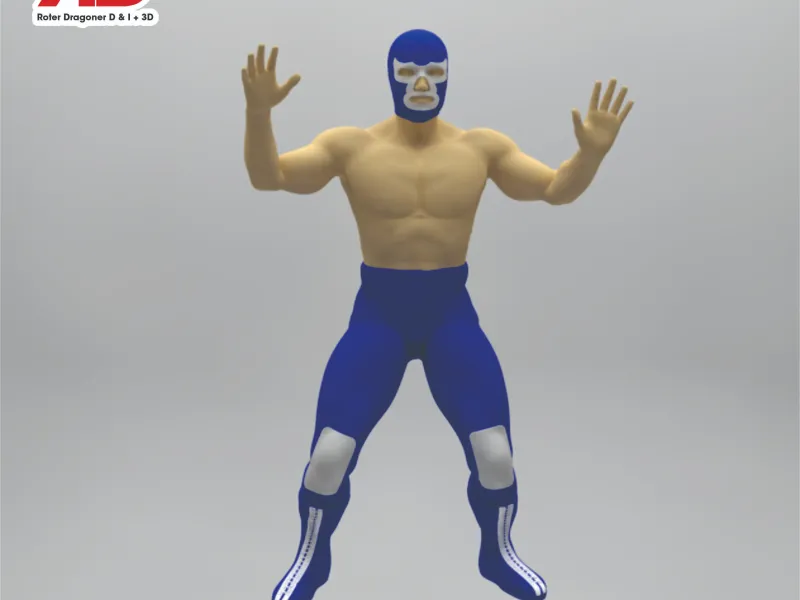 Luchador Mexicano Blue Demon
