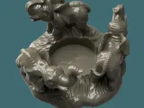 Elephant candle holder-6
