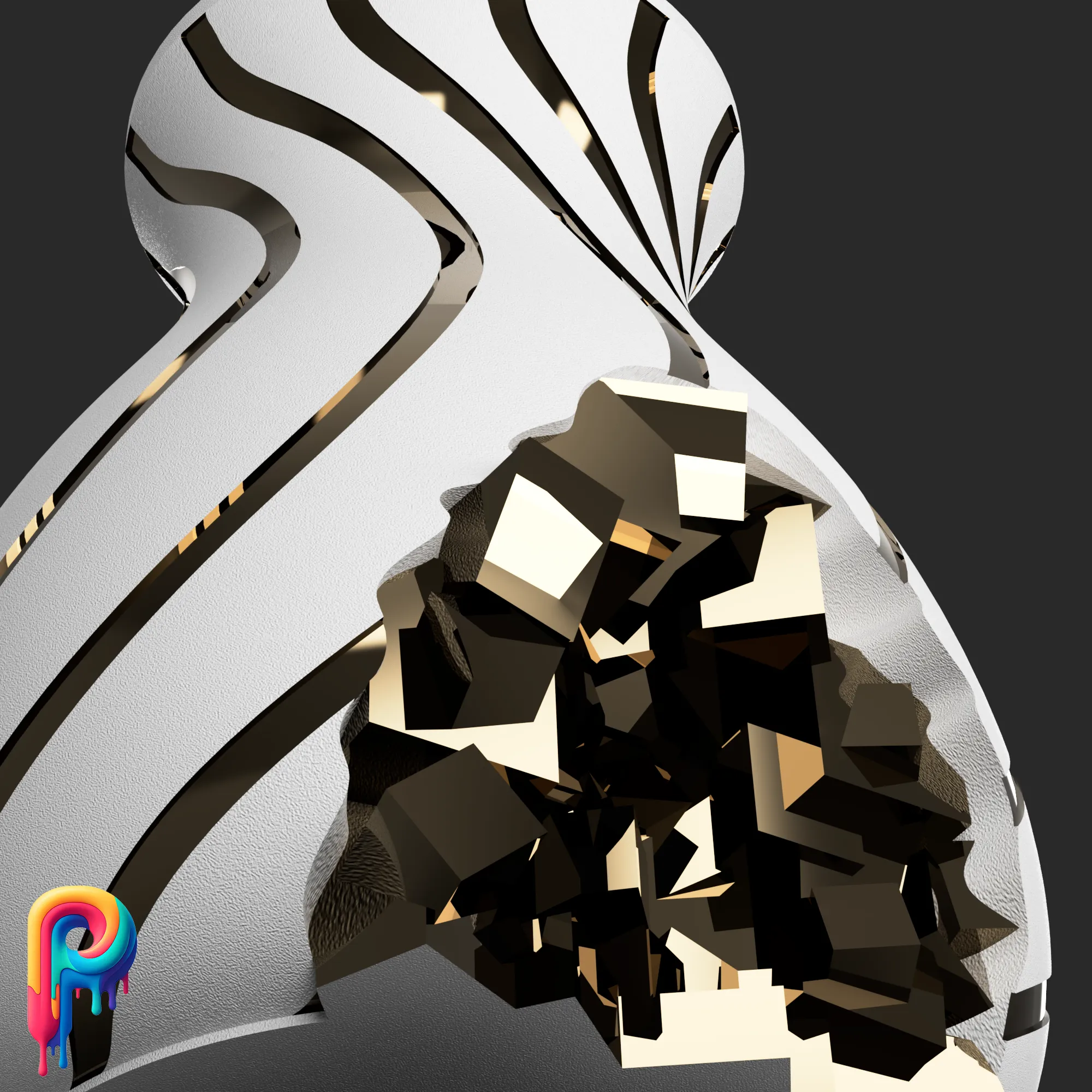 Pyrite Vase by Polymeria