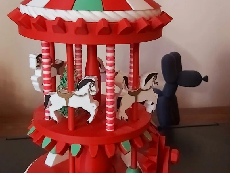 Carrusel mecánico de Navidad