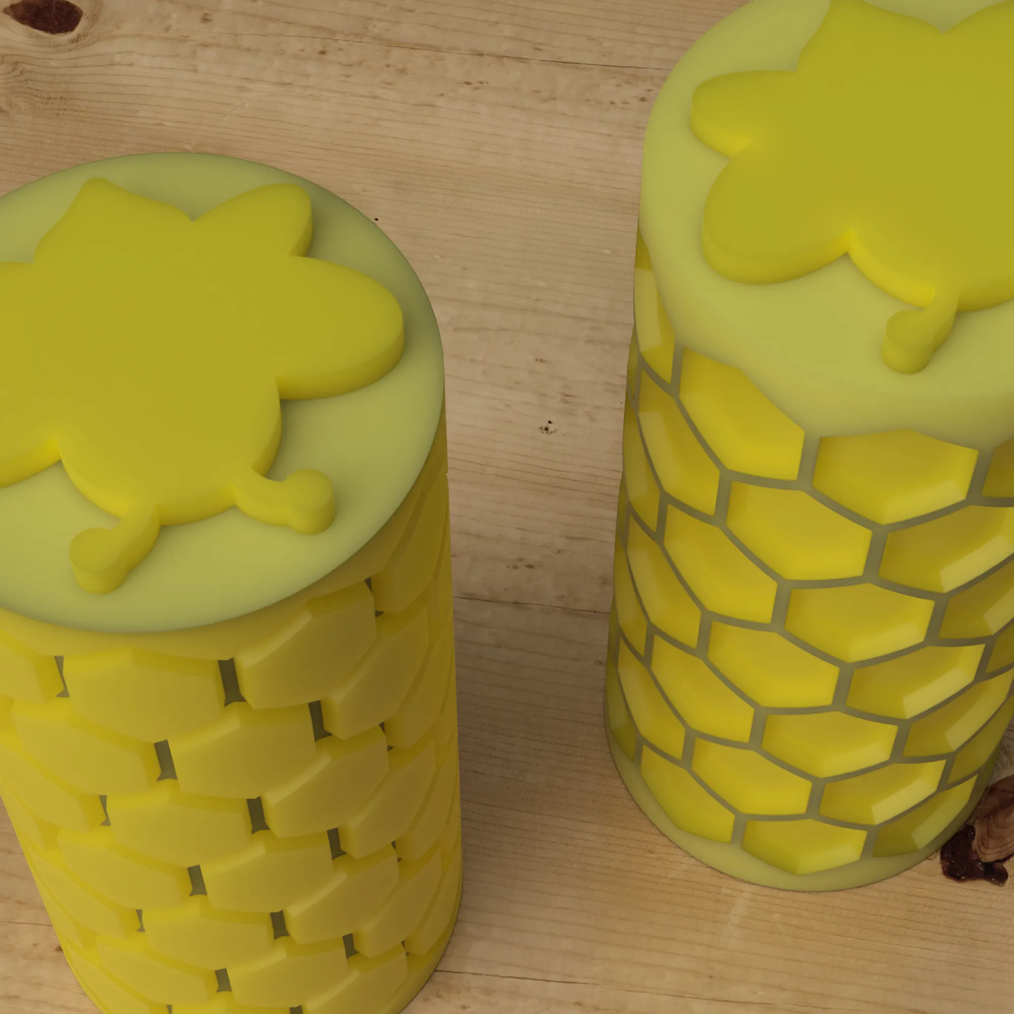 HONEYCOMB TEXTURE ROLLER AND STAMPS FOR SENSORY/EDUCATIONAL