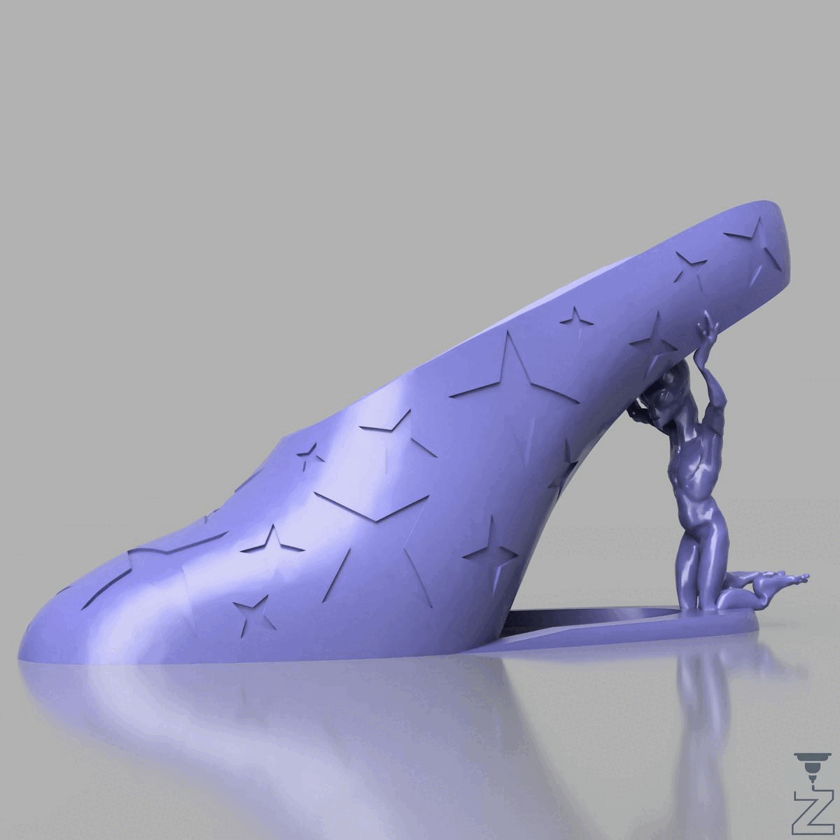 'Cosplay Cosmos' - Ladies High Heel With Alien Support.