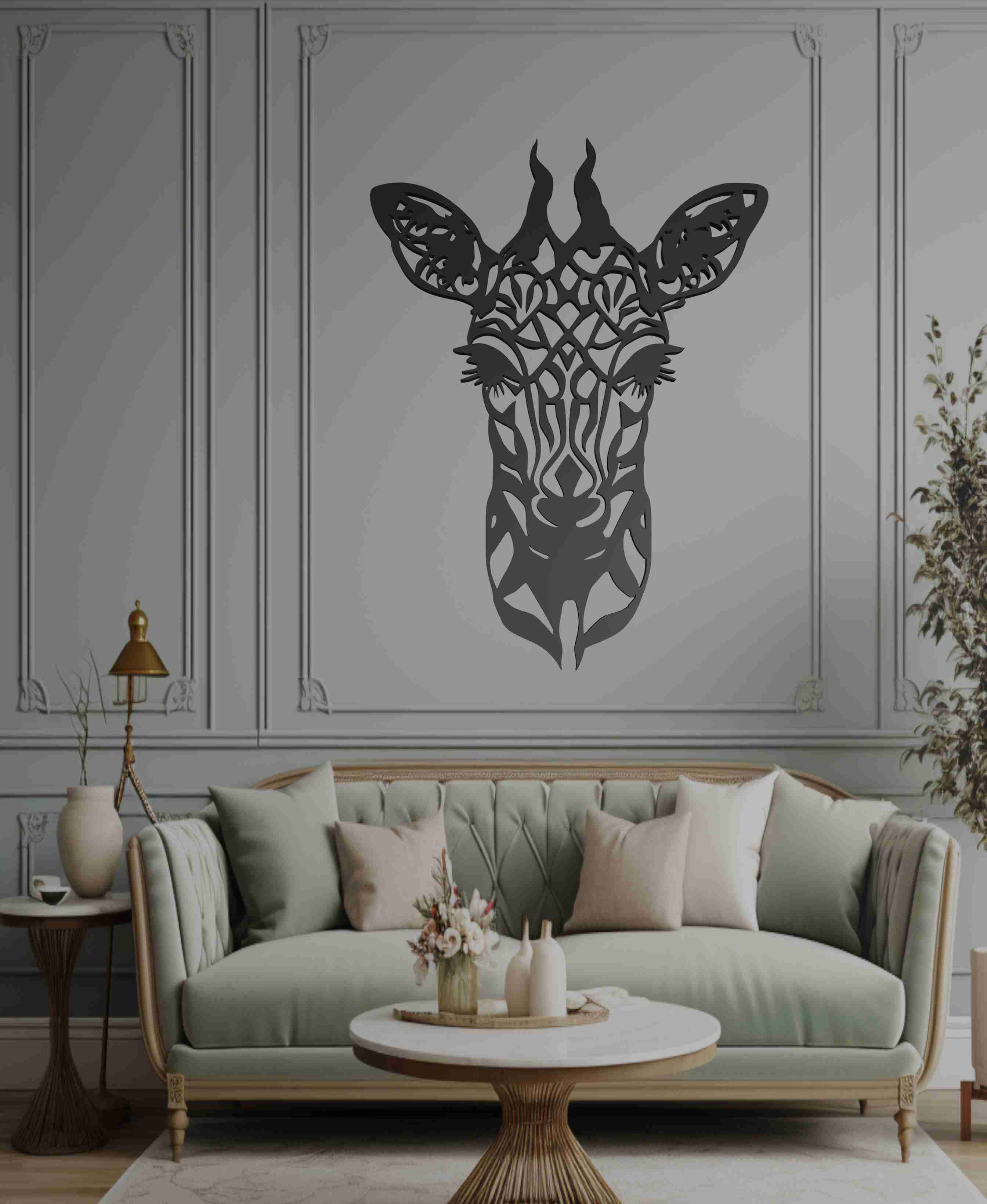 Giraffe Wall Art 3D models download Creality Cloud