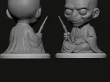 Cute Voldemort Wizard – Chibi STL Figure-1