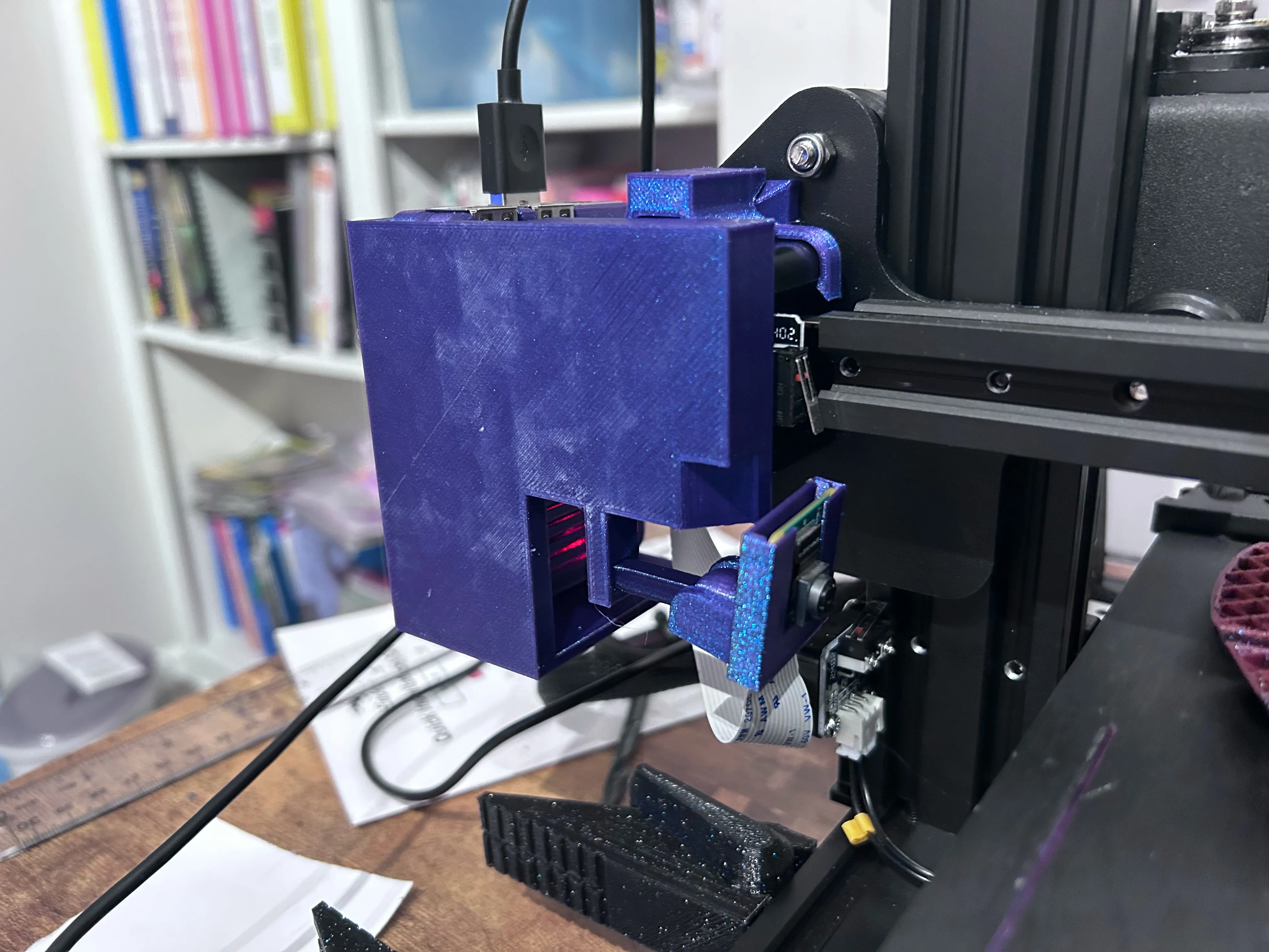 Raspberry Pi 3 and Pi Camera X-Axis Mount on Ender 3
