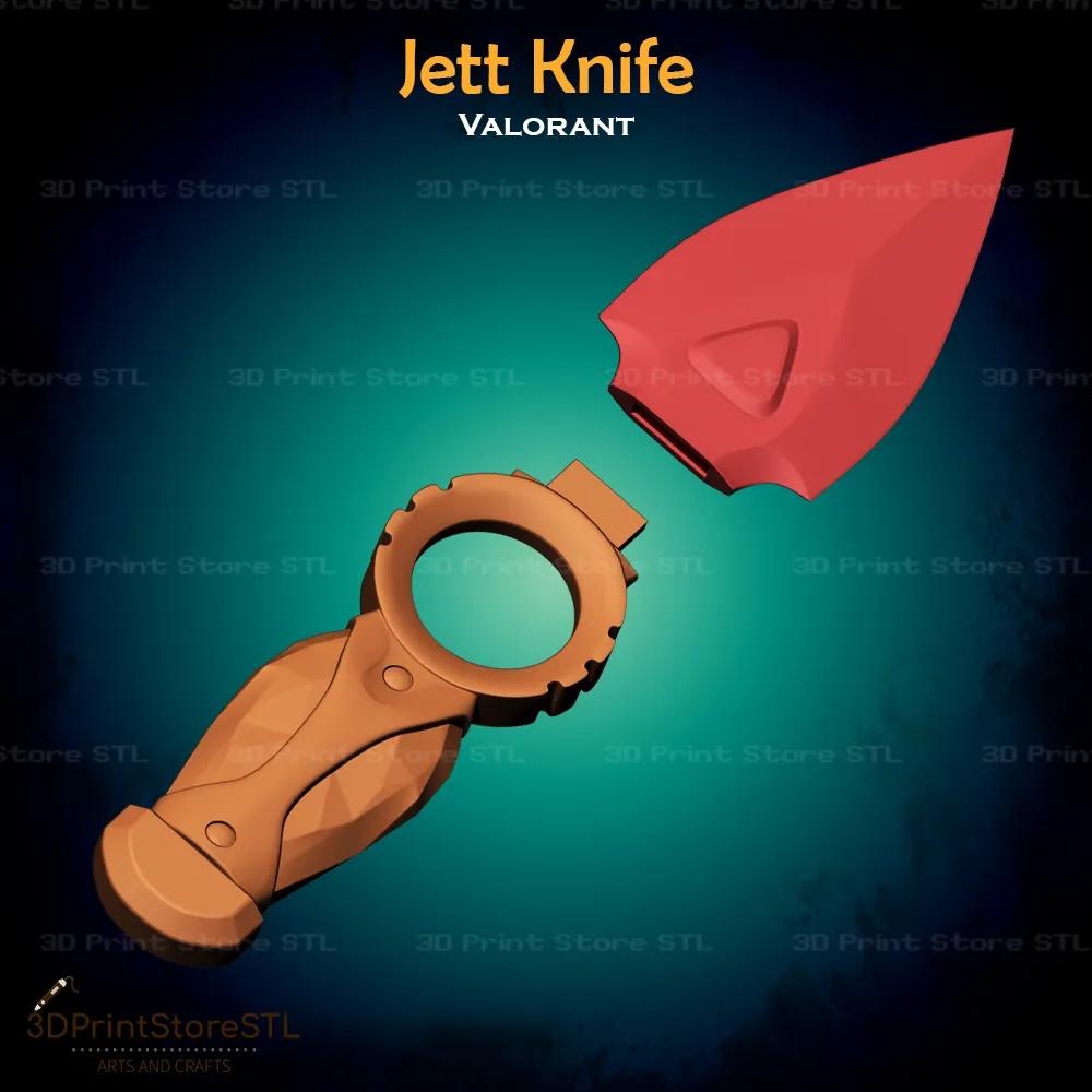 Jett Bıçak Cosplay Valorant - STL Dosyası