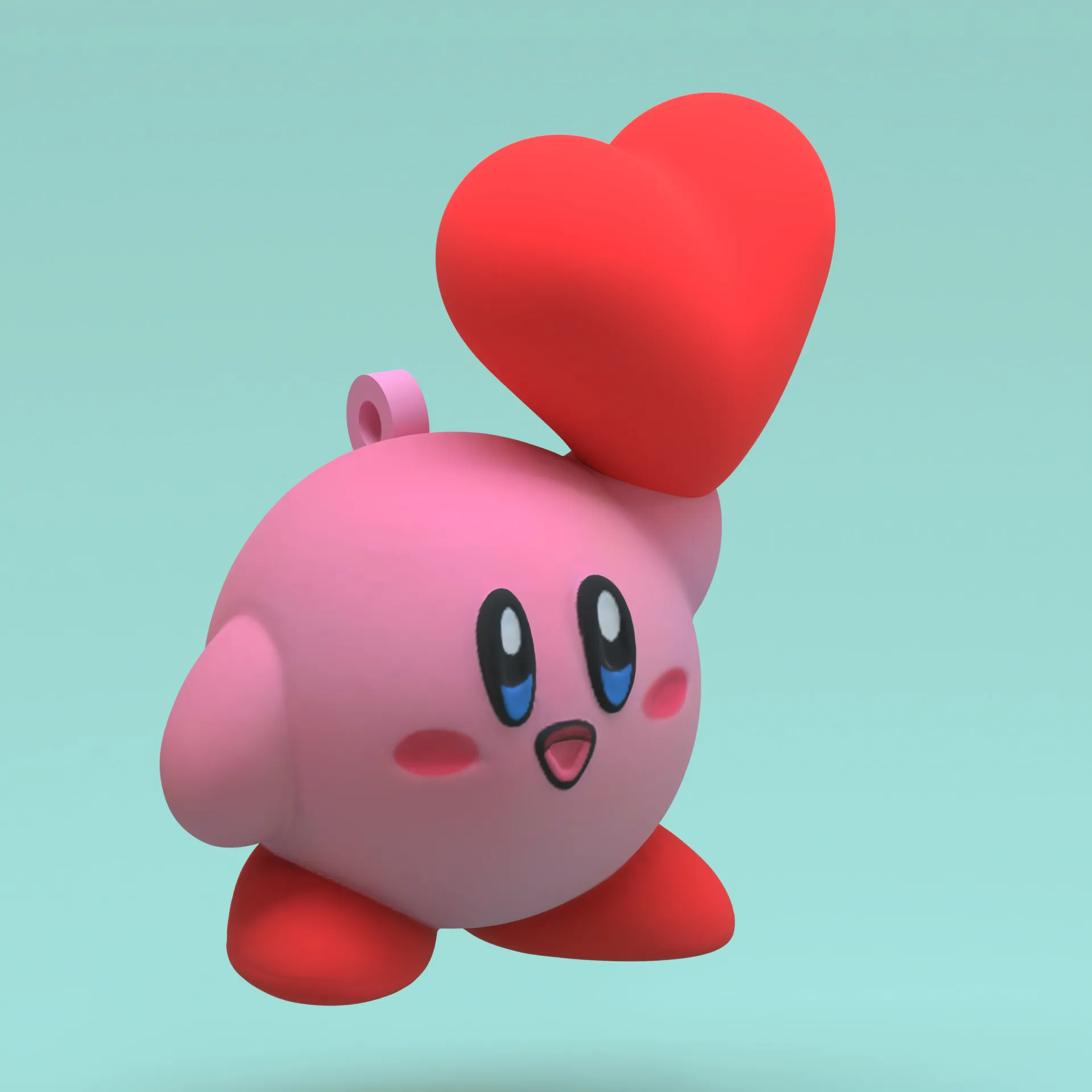 kirby valentine keychain
