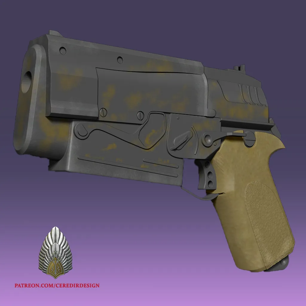 Fallout 10mm Cosplay 3d digital download