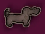 Cortante + Estampa de Perro Salchicha / Dachshund Cutter-0