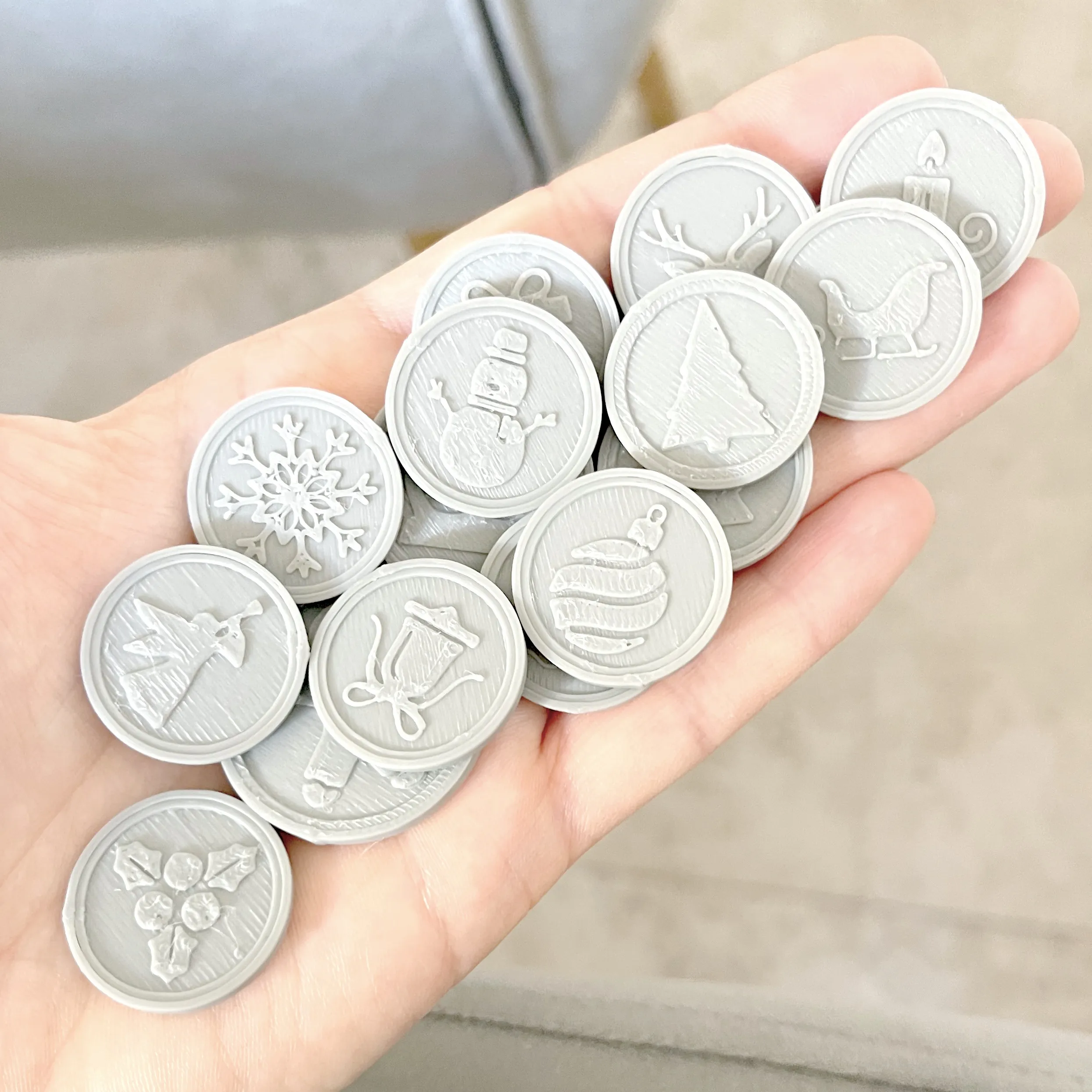 Christmas Coins, Playing coins, coins, Christmas motive-2