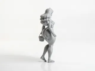 Mulan Shopping Figurine Cartoon 3D Printable