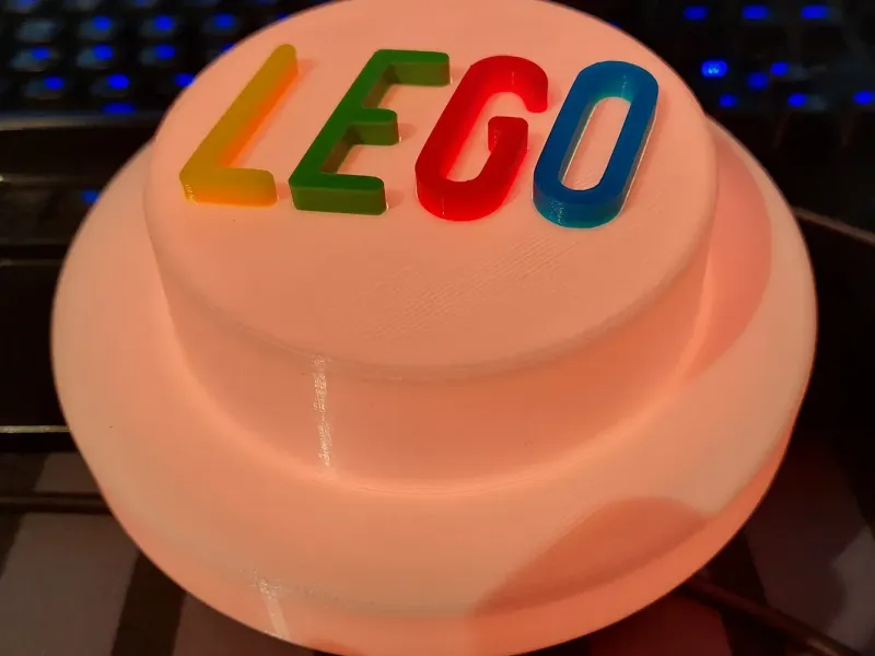LEGO Stud Baseplate for ESP and USB-C with LED Strip Clamps
