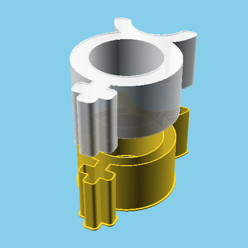 Mercury Symbol, nestable box (v1) | 3D models download | Creality Cloud