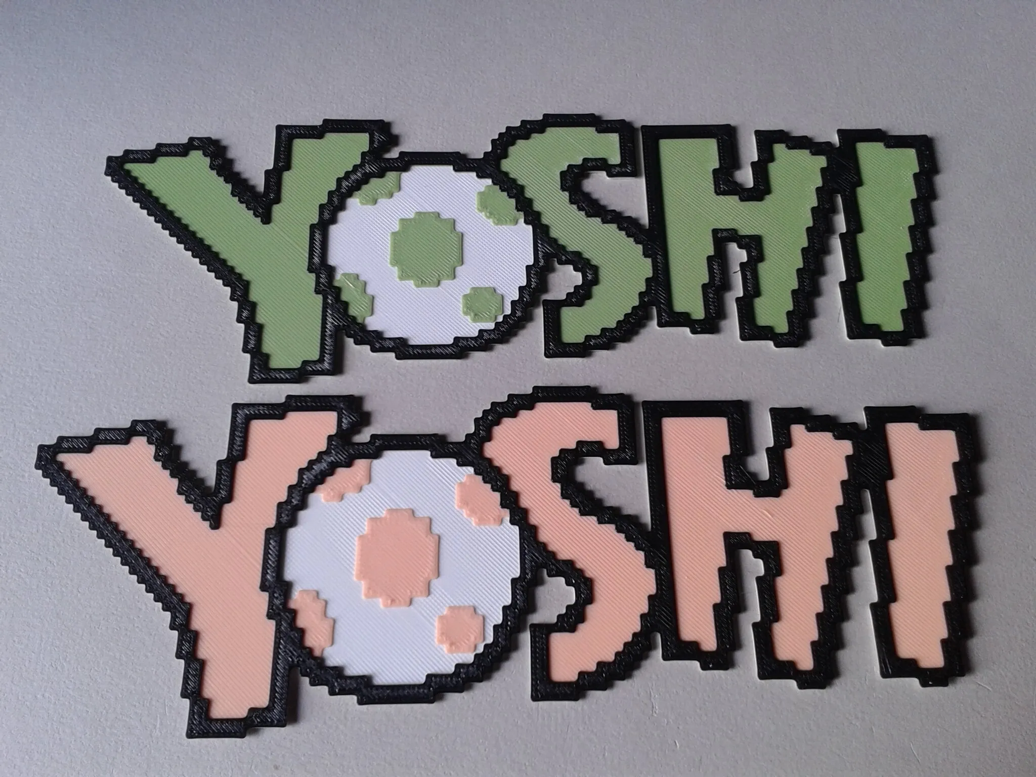 Yoshi Title Screen, 2 filament changes