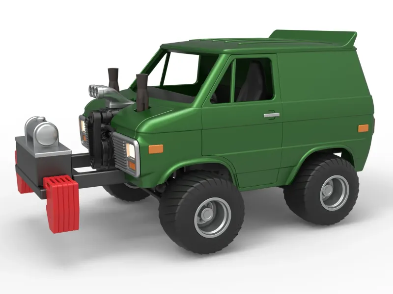Fun short Pulling van 4wd Scale 1:25