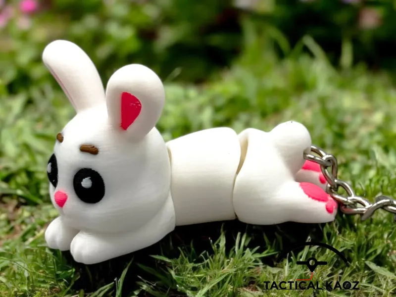 Bunny Laying Down - Easter Flexy & Keychain
