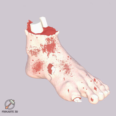 Halloween Bloody Foot 🦶🩸🎃 3d model