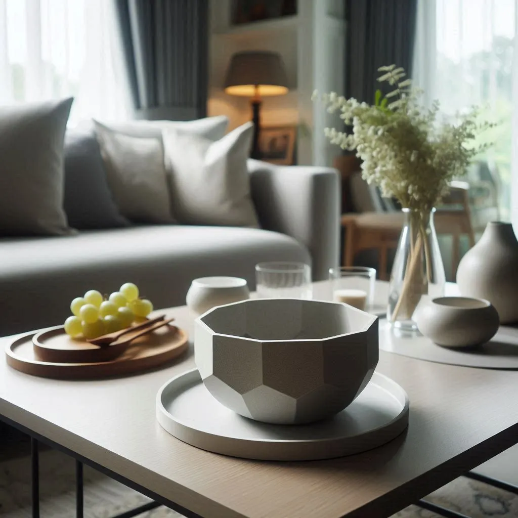 Design Decagonal Bowl with matching Tray
