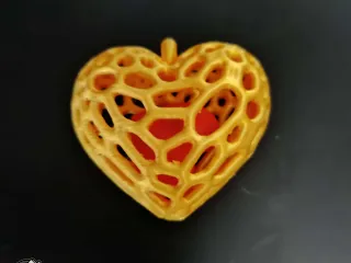 Voronoi Love Pendant – Radiant Heart Necklace 💖✨