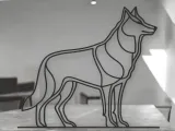 Wolf Line Art - Desktop Line Art-2