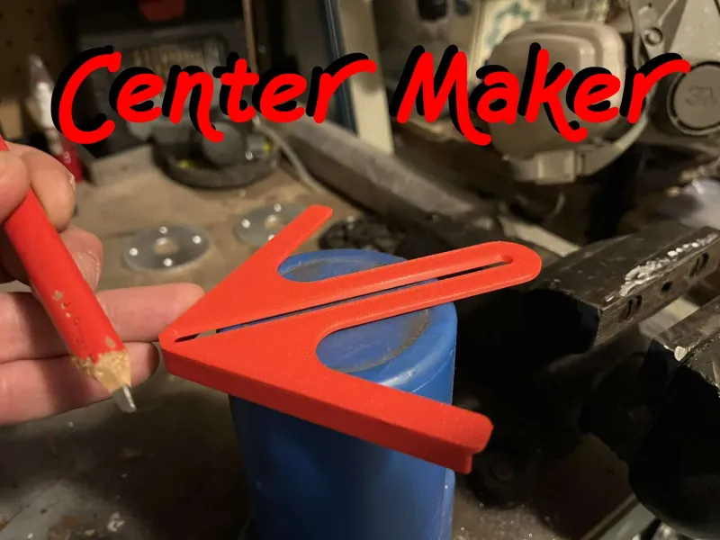 Centering device for finding the center