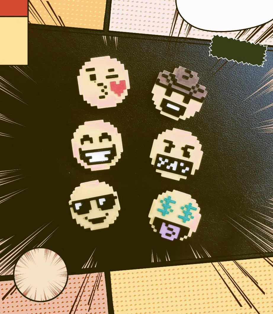 Multicolor Croc Charms - 8 Bit Emoji Set 😋
