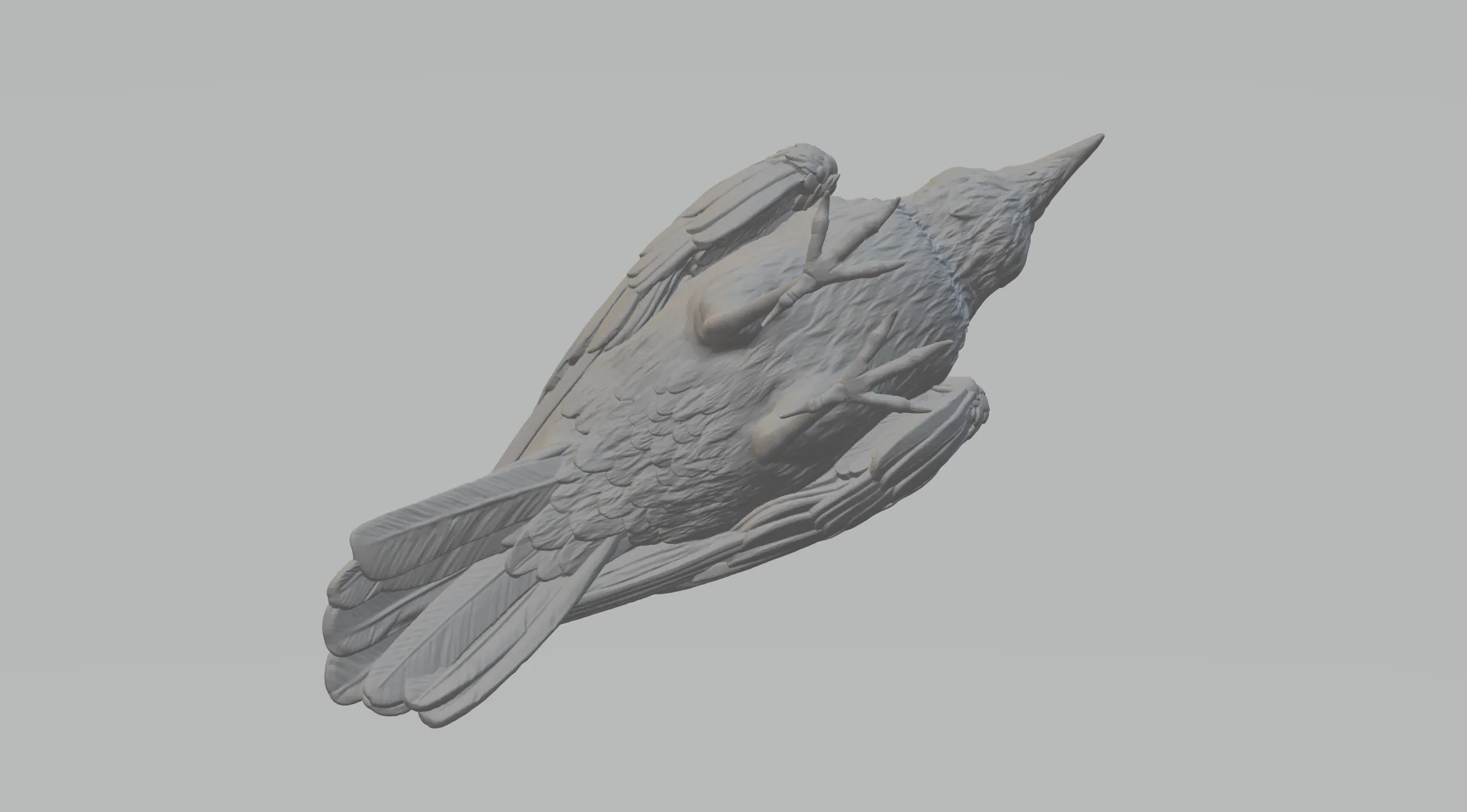 Crow 3D Model raven 3D print model