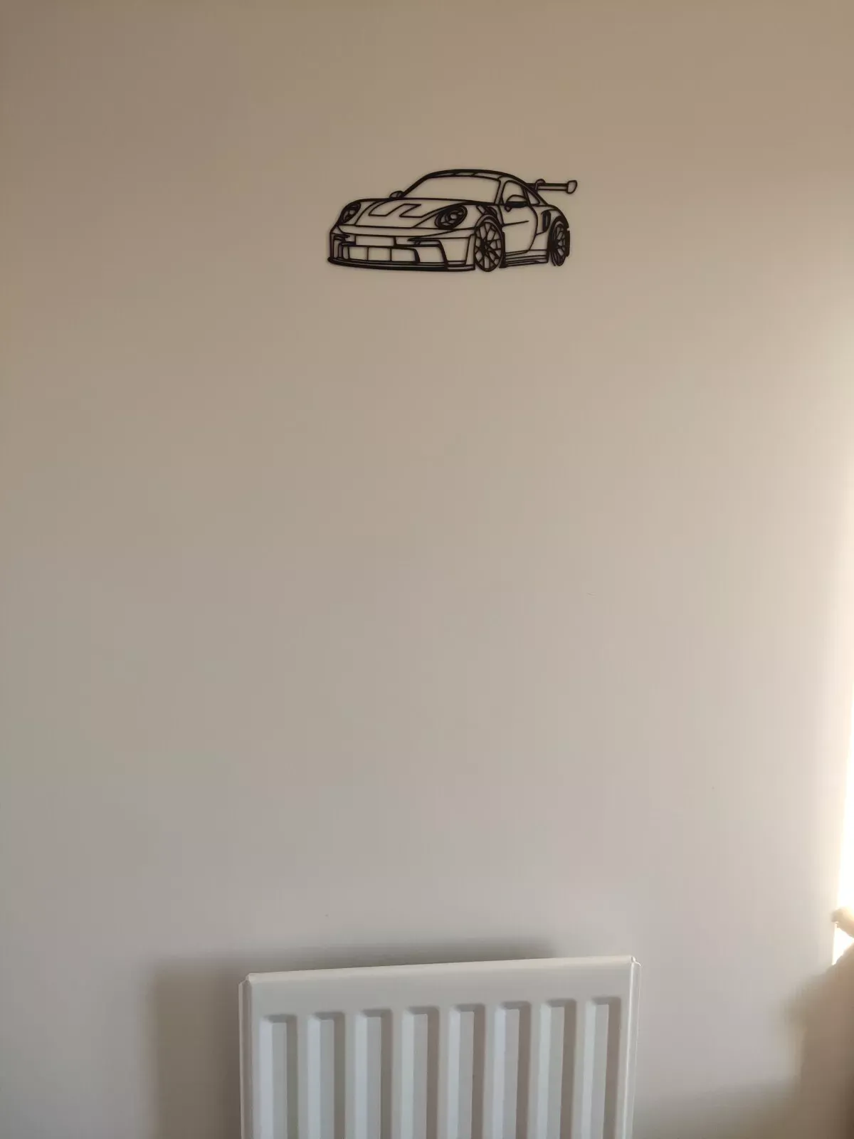 Porsche 911 GT3 RS 3D Printed Silhouette Wall Art