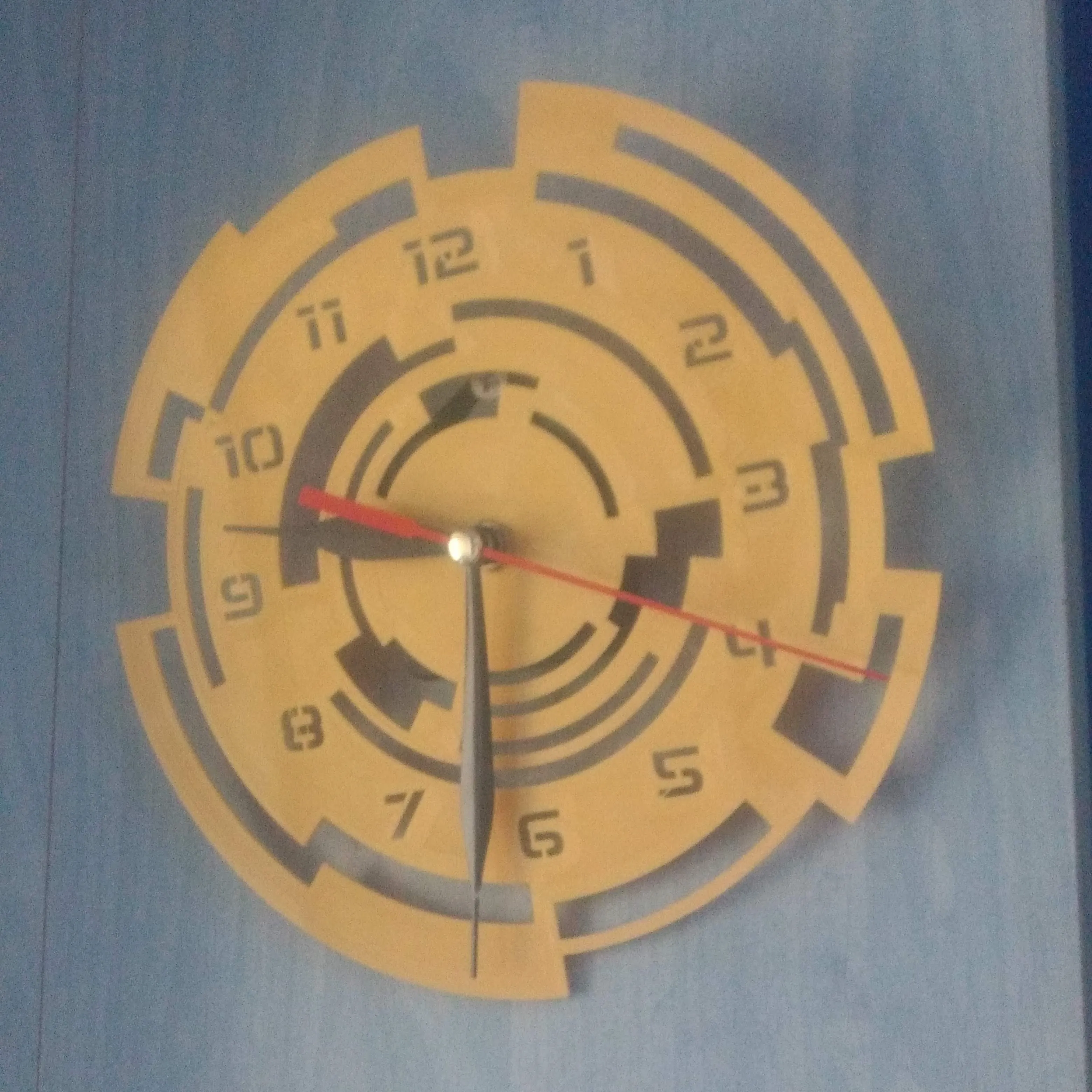 sci-fi wall clock design