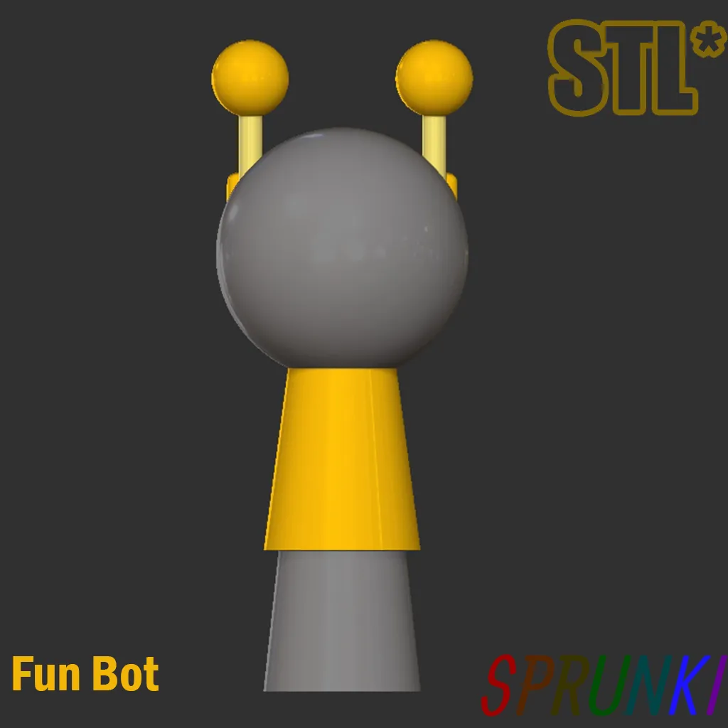 Sprunki Incredibox Fun Bot STL 3D Character Fanart