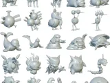 포켓몬 팩 1 (포켓몬 1 - 100) - 3D 프린트 준비 완료!-3