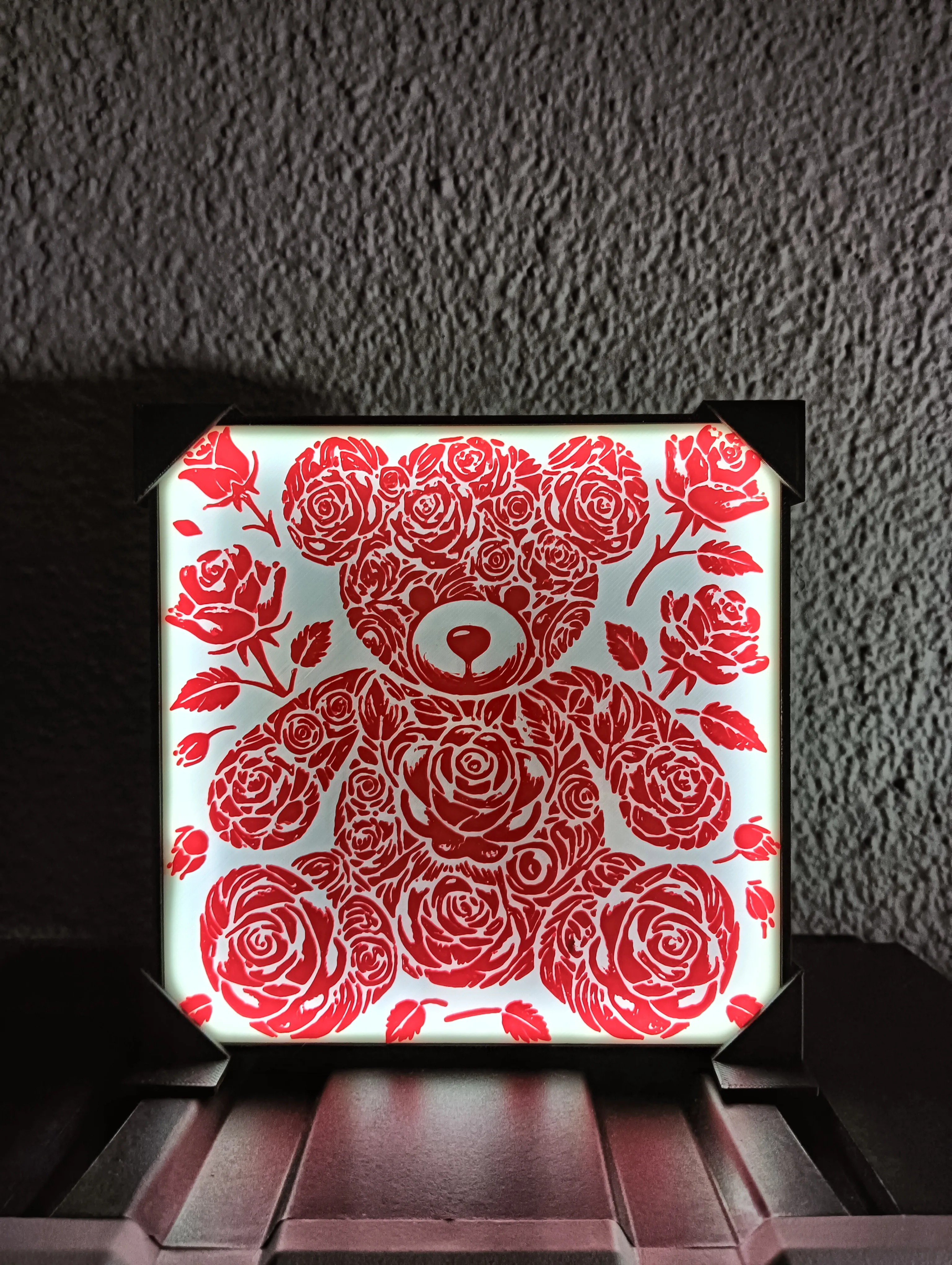 A Rose Teddy Bear Deco/Lamp the perfect Valentine’s Day gift