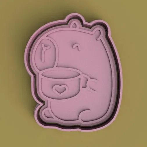 Cortante + Estampa de Carpincho / Capybara Cutter + Stamp