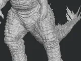 Godzilla stl file 3d printing, 3d print file, miniature-6