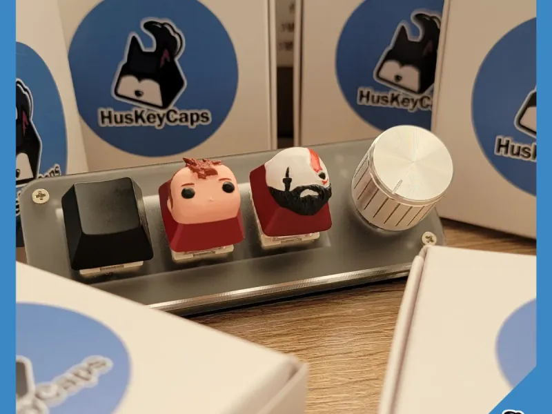 God of War keycaps - Atreus - Kratos